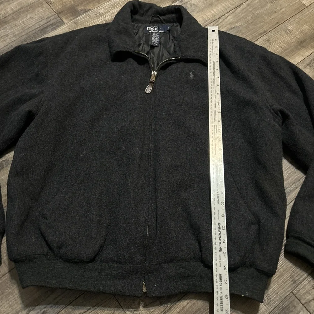 Polo Ralph Lauren Mens Chore Wool Jacket XL Charcoal Coat Extra Large Quilted